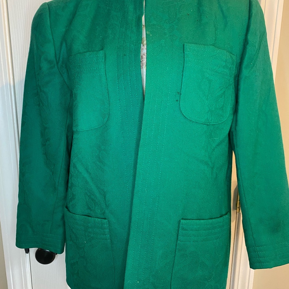 Doncaster Vibrant Teal Jacket with Paisley Detail